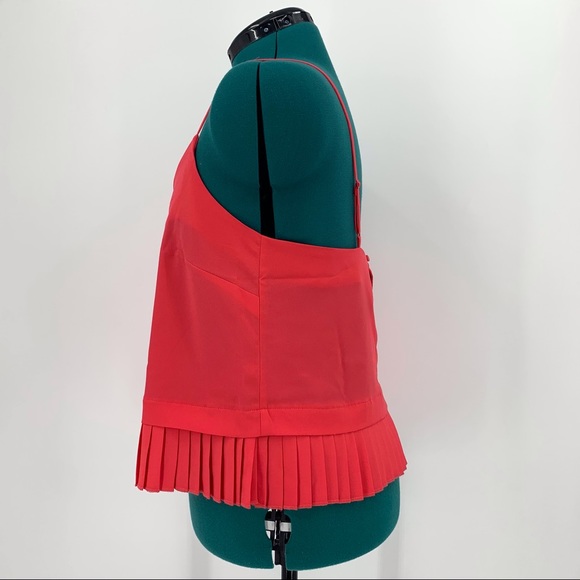 French Connection Crepe Light Azalea Pleated Hem Cami NWT, Medium - Picture 4 of 16